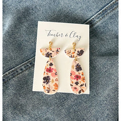 Floral Clay Earrings