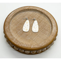 Snowflake Teardrop Dangles - Timber and Clay