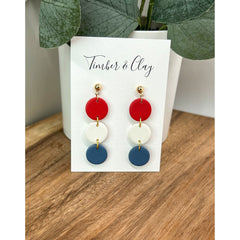 Red, White and Blue Earrings