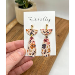 Floral Clay Earrings