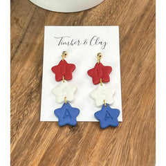 USA Clay Earrings