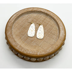 Snowflake Teardrop Dangles - Timber and Clay