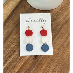 Red, White and Blue Earrings