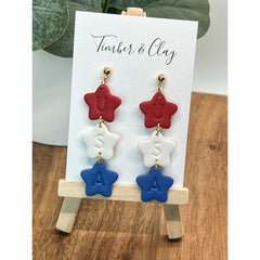 USA Clay Earrings