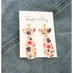 Floral Clay Earrings