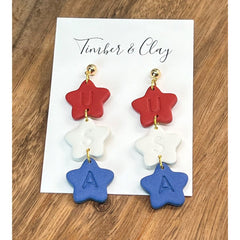 USA Clay Earrings