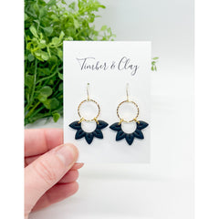 Handmade Polymer Clay Sunflower Earrings