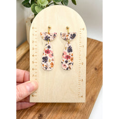 Floral Clay Earrings