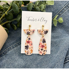 Floral Clay Earrings