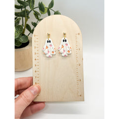 Daisy Ghost Clay Earrings