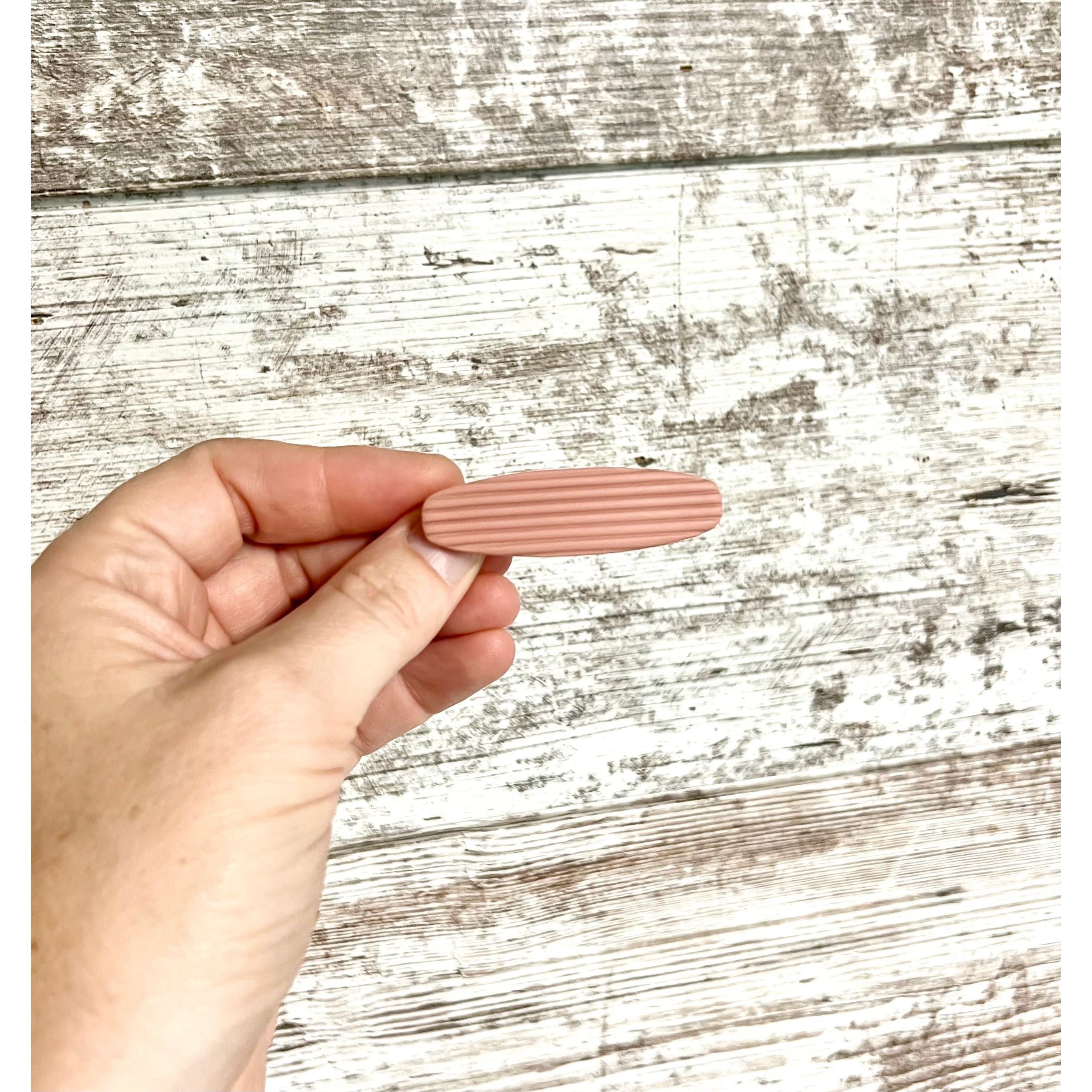 Striped Hair Barrette - Timber and Clay