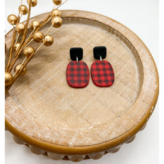 Buffalo Plaid Dangles - Timber and Clay