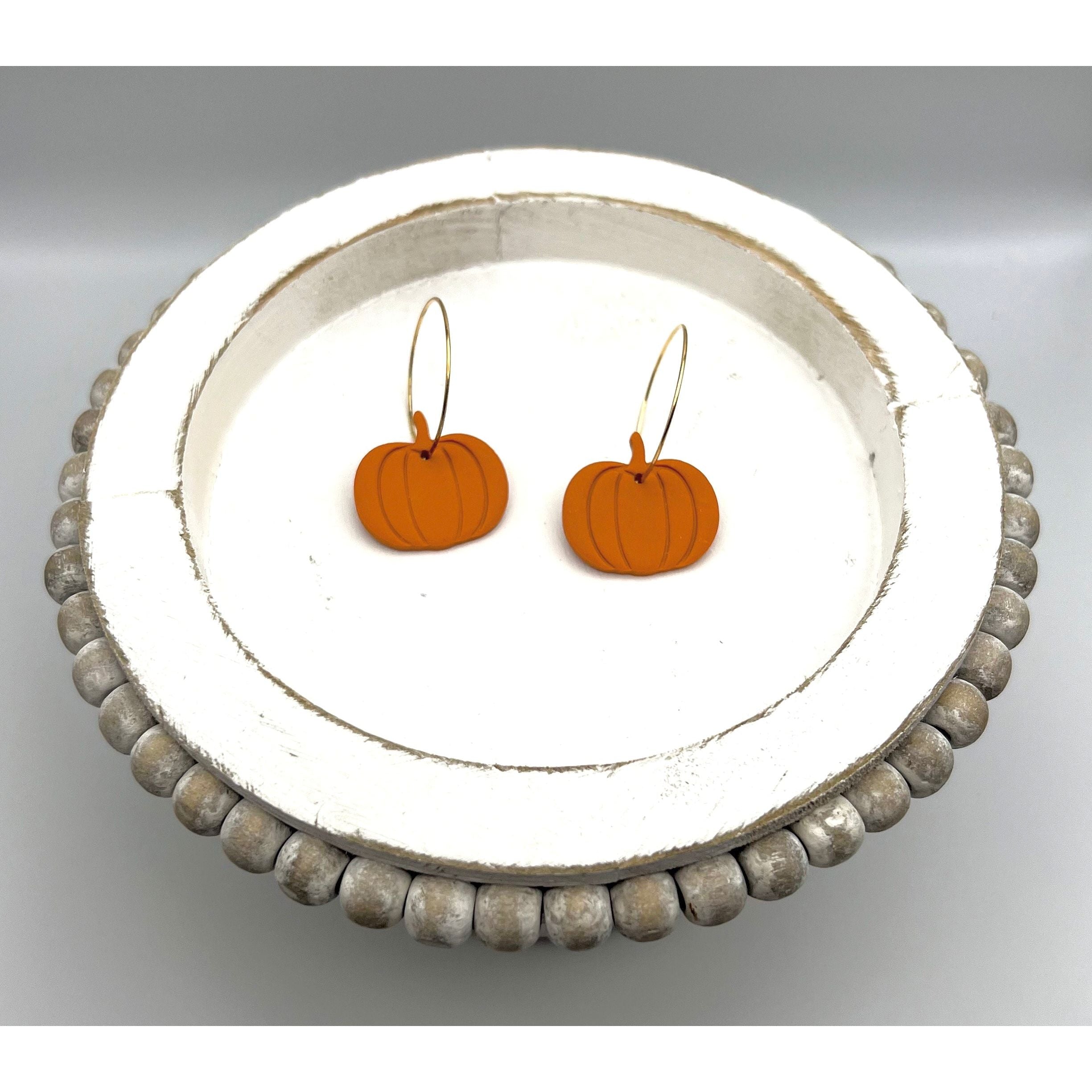 Pumpkin Dangles - Timber and Clay