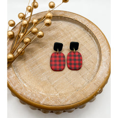 Buffalo Plaid Dangles - Timber and Clay