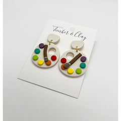 Paint Palette Dangles - Timber and Clay