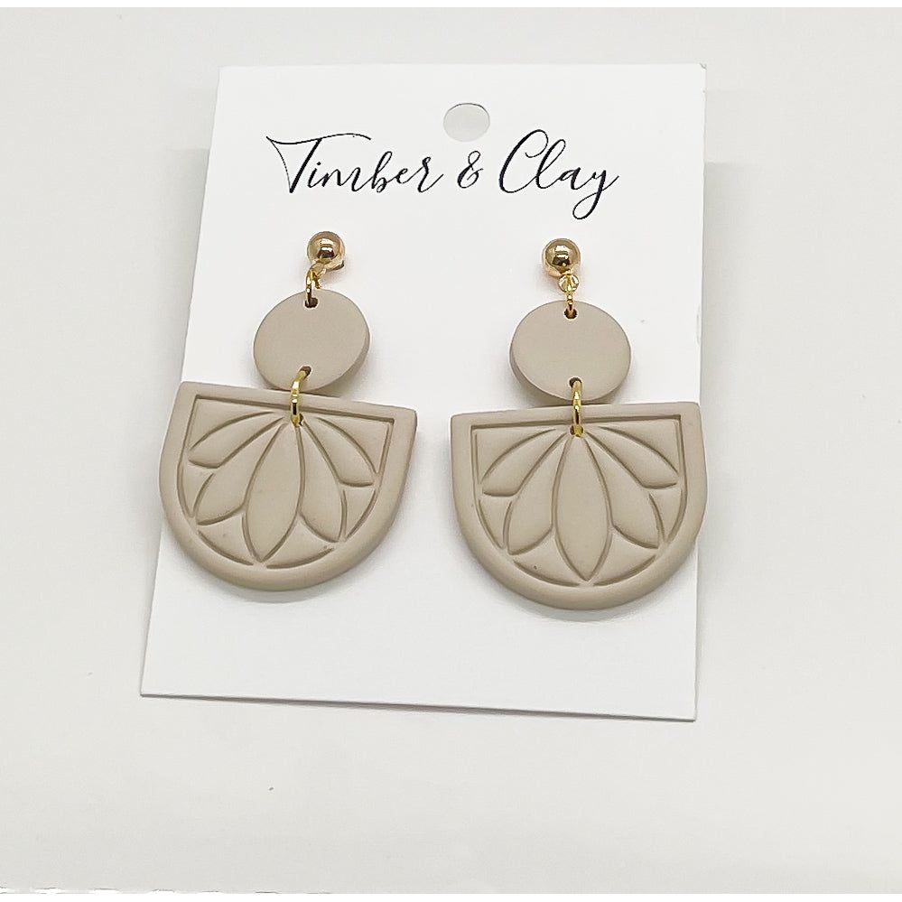 Lotus Arch Clay Dangles