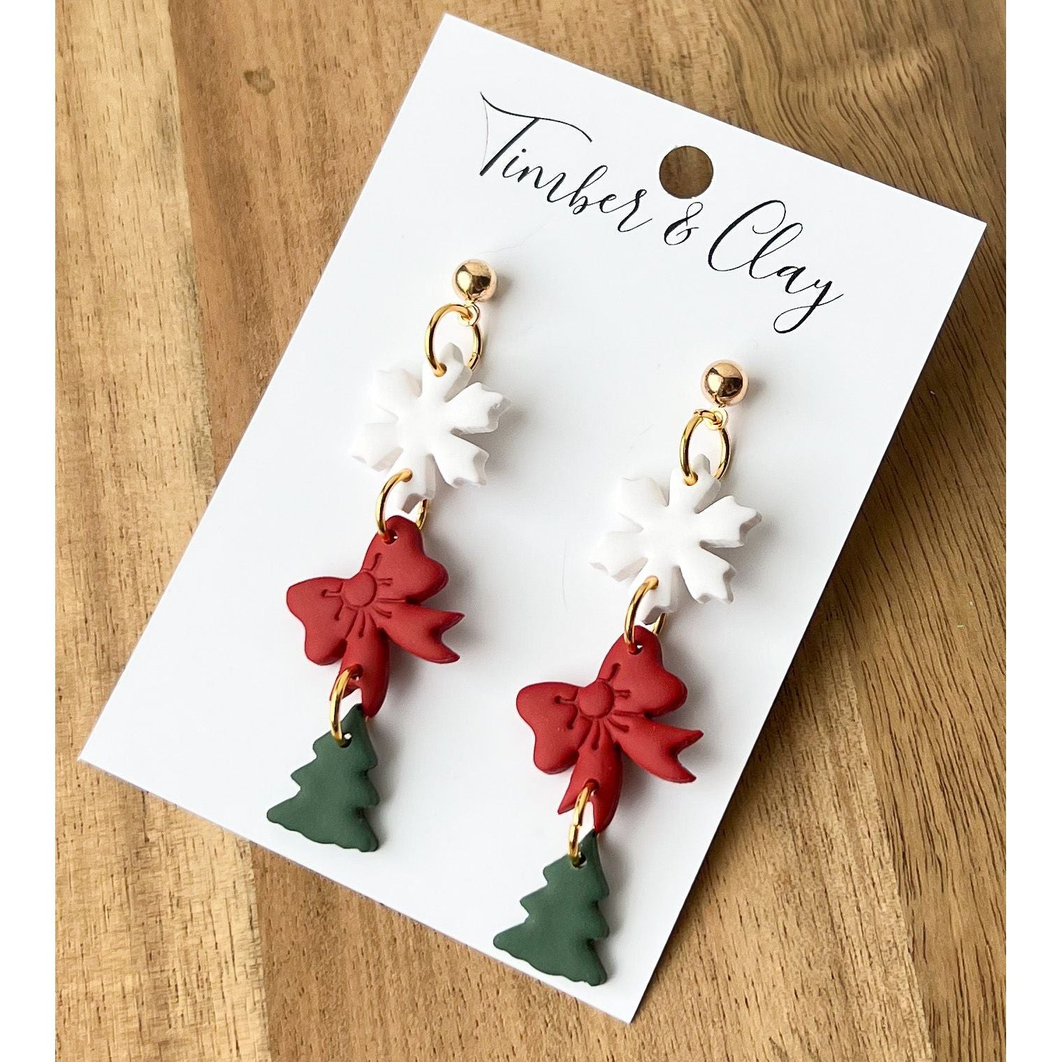 Holiday Dangles - Timber and Clay