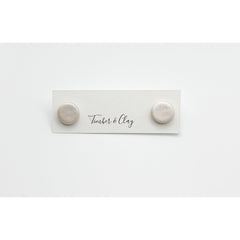 Pearl Studs - Small - Timber and Clay