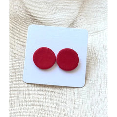 Red studs - Timber and Clay