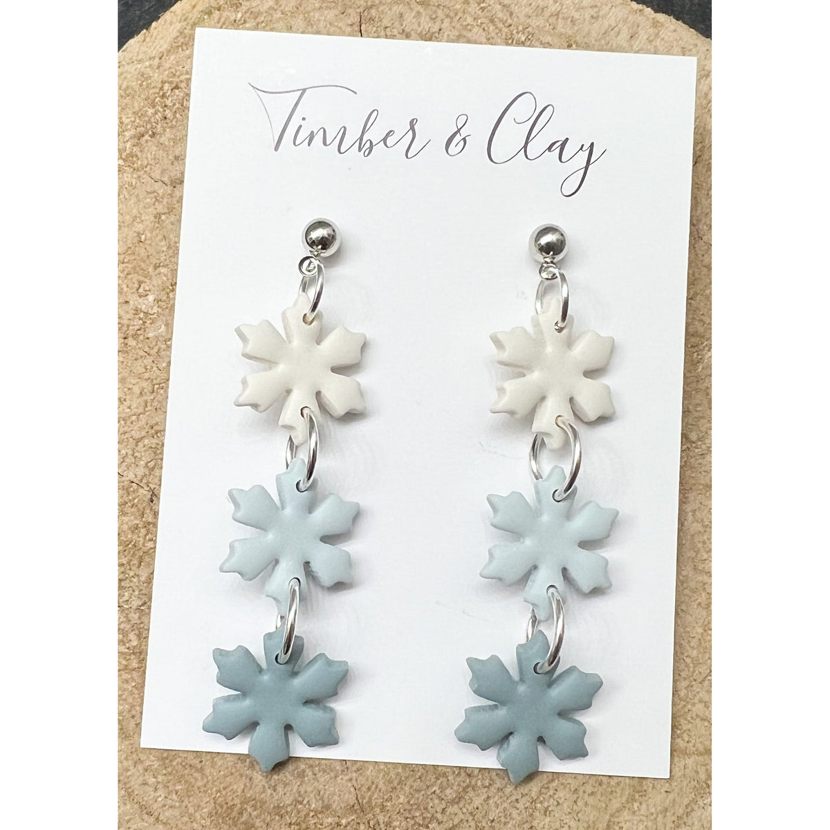 Snowflake Dangles - Timber and Clay