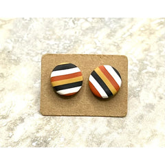 Fall Striped Studs - Timber and Clay